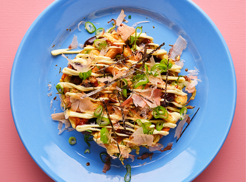 En slags japansk madpandekage.